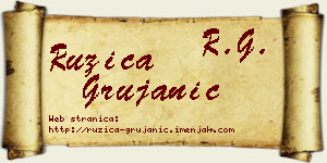 Ružica Grujanić vizit kartica